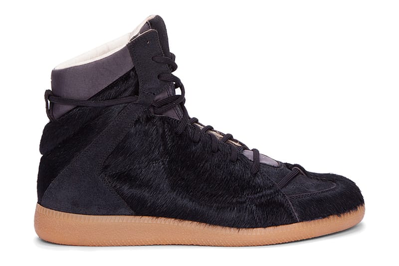 Maison Martin Margiela Calf-Hair Matelasse Hi-Top Sneaker