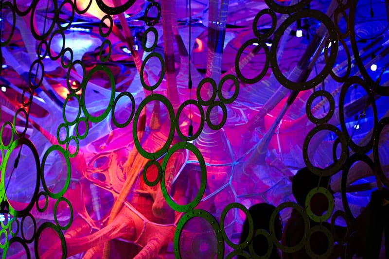 Nike Reveals NYC Flyknit Collective myThread Pavilion by Jenny Sabin