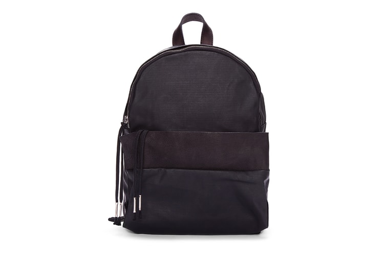 SILENT Damir Doma Black Leather Trimmed Bango Backpack