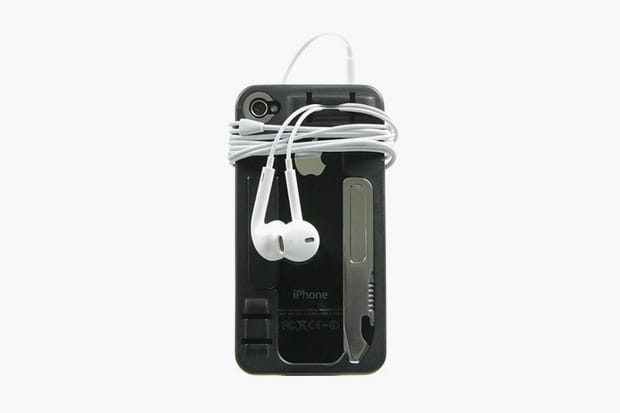 The iPhone Case with a USB Drive, Multi-Tool, Headphone Clip and Kickstand