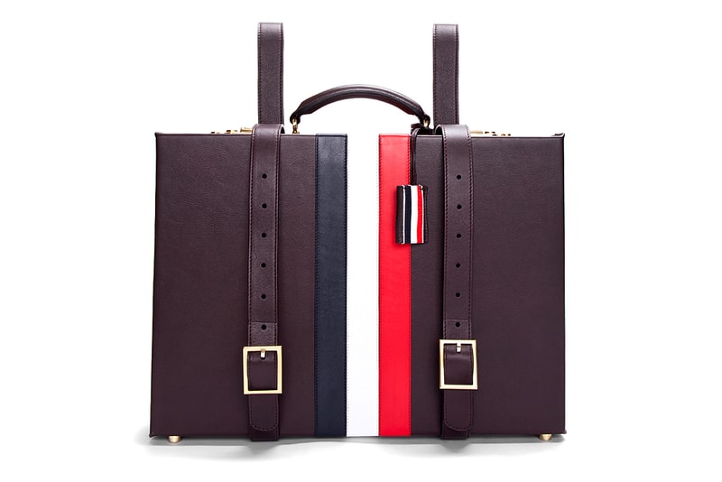 Thom Browne Espresso Smooth Grain Briefcase Backpack