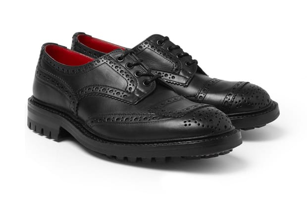 新作入荷得価COMMEdesGARCONS HOMME x Trickers UK8ブラック 靴