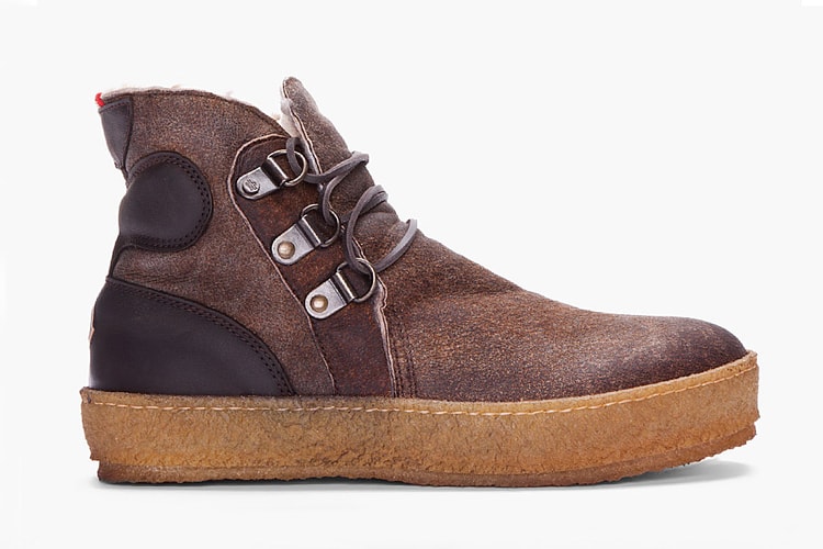 Moncler Espresso Raw Sheepskin Nevada Shoe