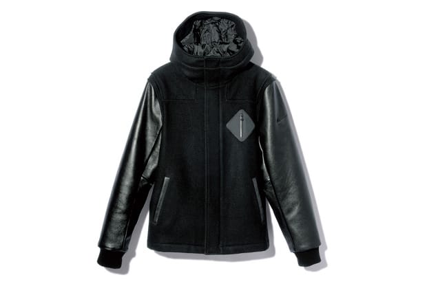 F.C.R.B. HOODED VARSITY JACKET