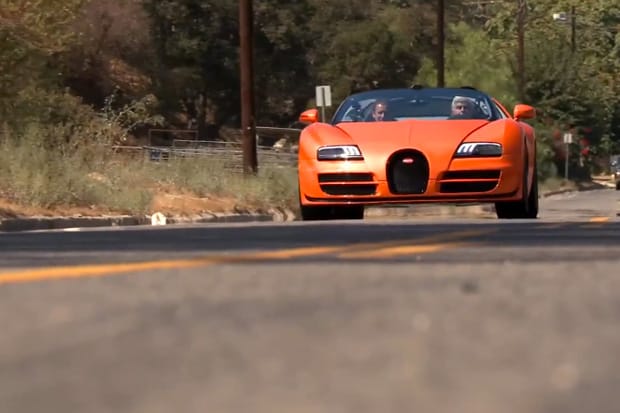 Jay Leno Displays the Bugatti Veyron 16.4 Grand Sport Vitesse