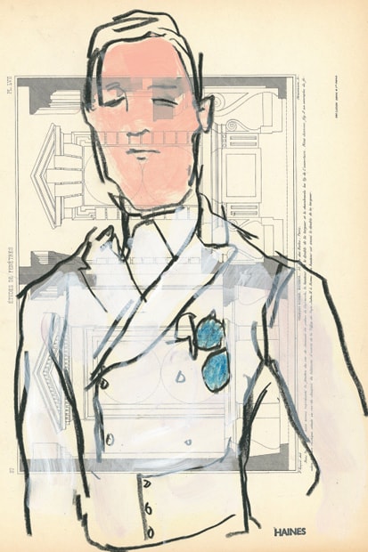 Prada Fall/Winter 2012 Presented Through Illustrator Richard Haines: Il Palazzo