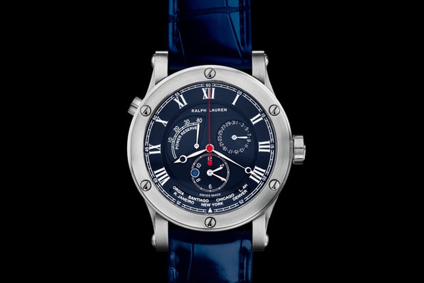 Ralph Lauren Steel Sporting World Time Watch
