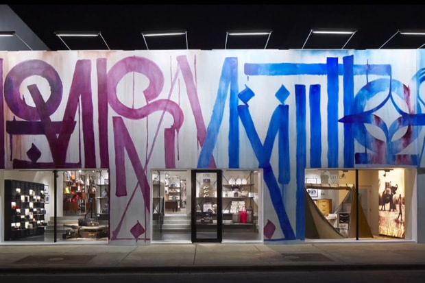RETNA Transforms Louis Vuitton Miami Store Facade Into a Work of Art