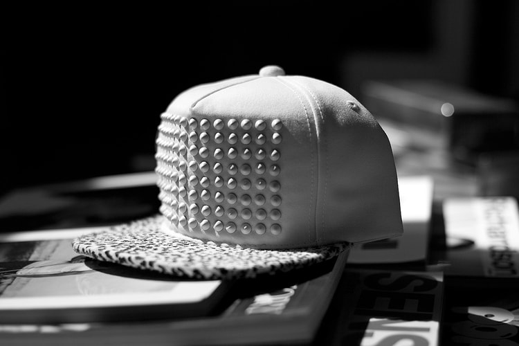 Stampd All White Pony Hair Studded Hat