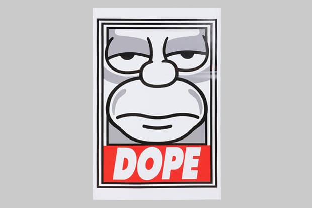 The Simpsons x Shepard Fairey “Dope” Poster
