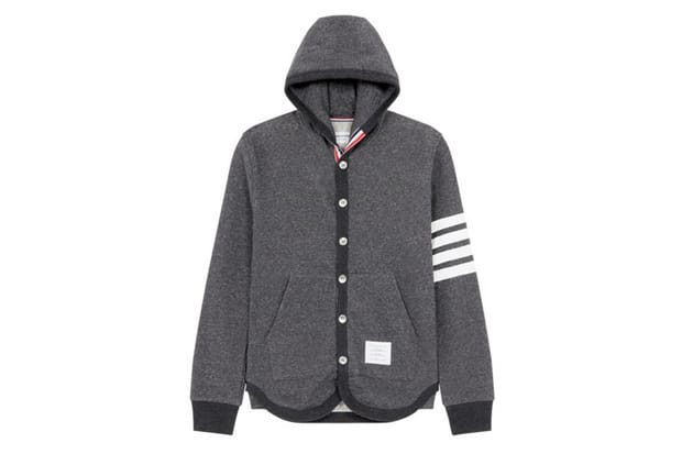 Thom Browne Button-Up Hoodie