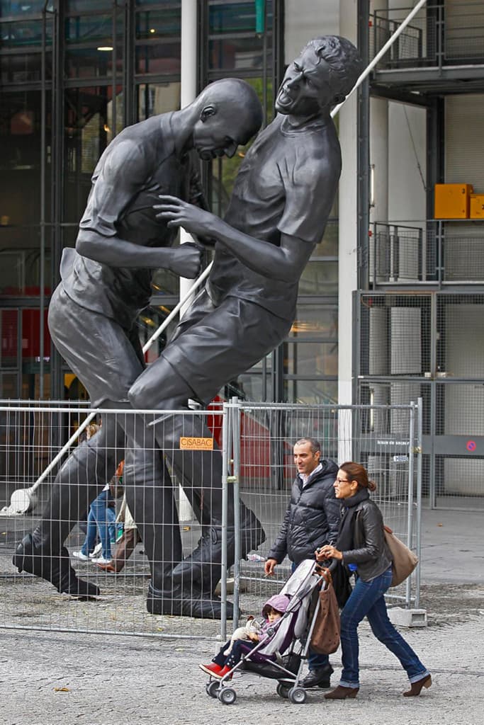 Zinedine Zidane Immortalized with Headbutt Statue by Adel Abdessemed