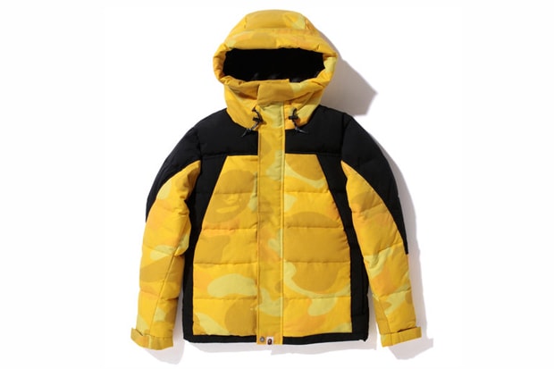 A Bathing Ape ZOOM COLOR CAMO 2TONE HOODIE DOWN JACKET