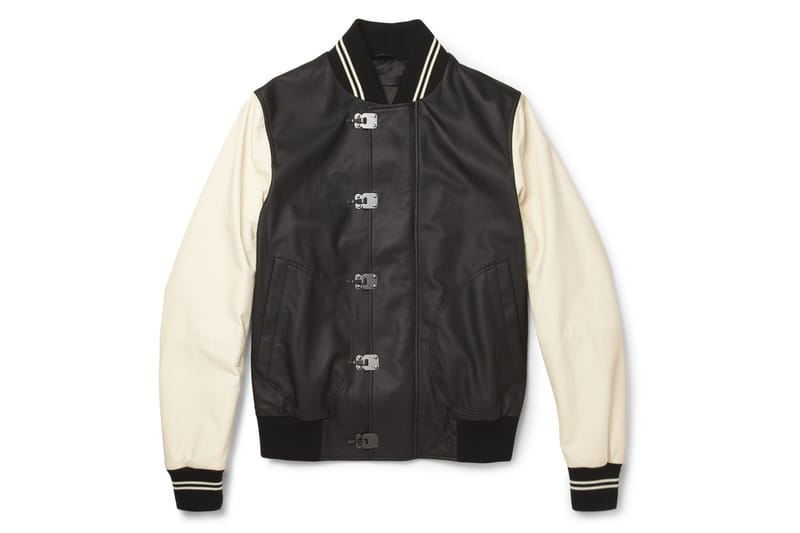 Bottega Veneta Leather Varsity Jacket