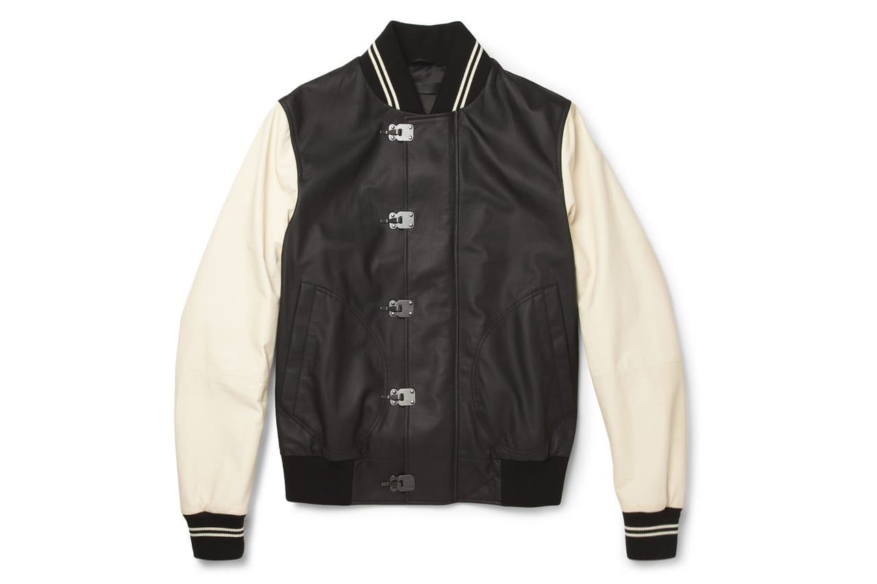 Bottega Veneta Leather Varsity Jacket   Hypebeast