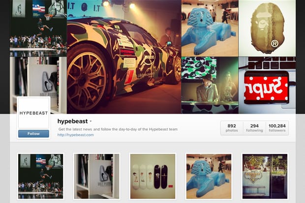 HYPEBEAST Instagram's Web Profile Is Now Online 