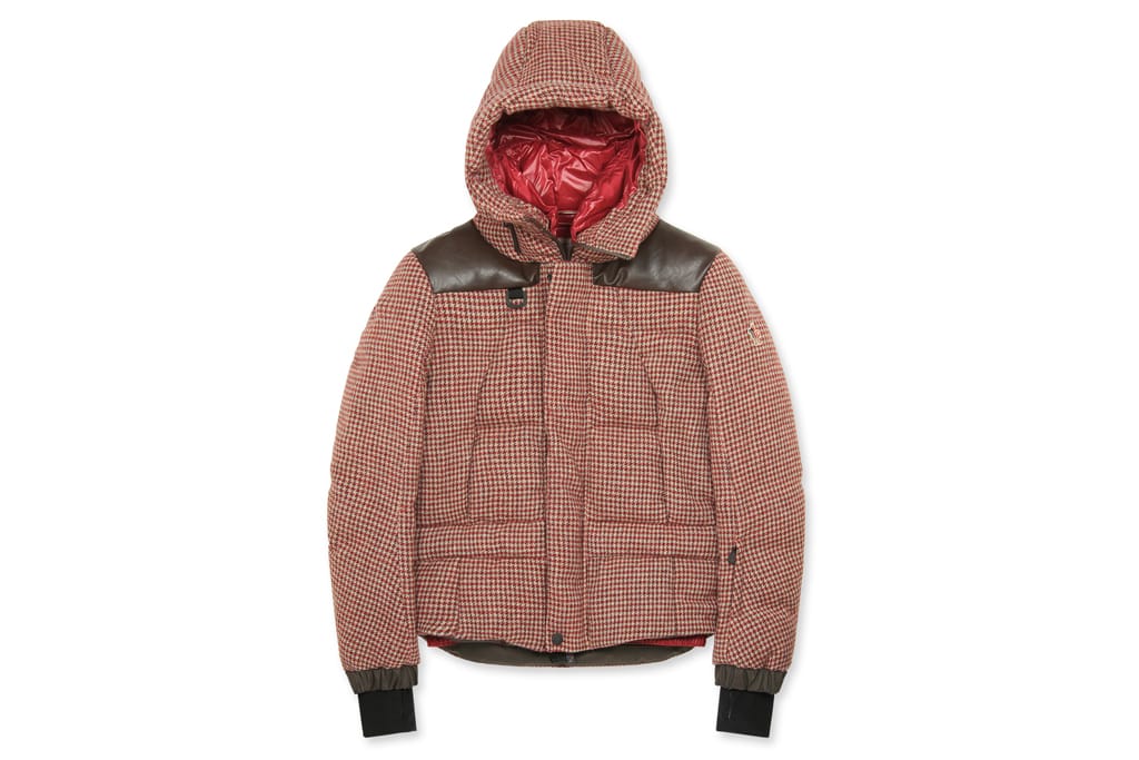 moncler checked jacket