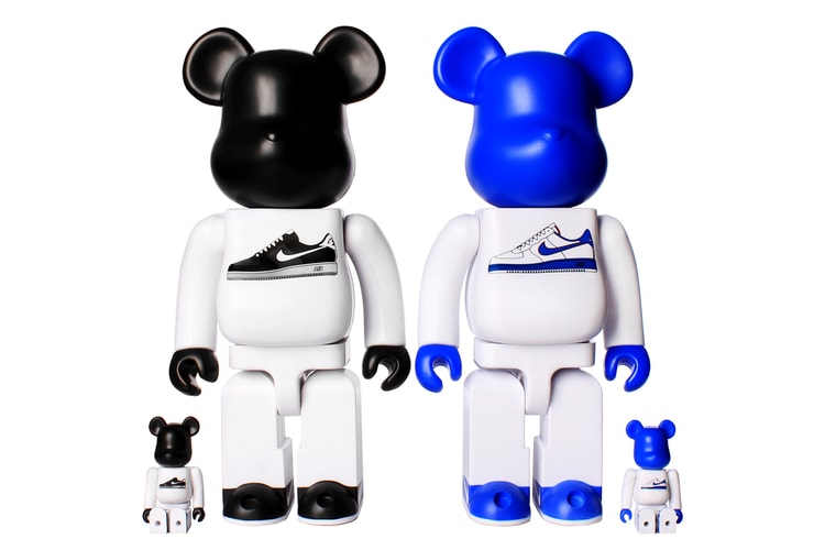 Nike x Medicom Toy 400% & 100% AF1 Bearbrick