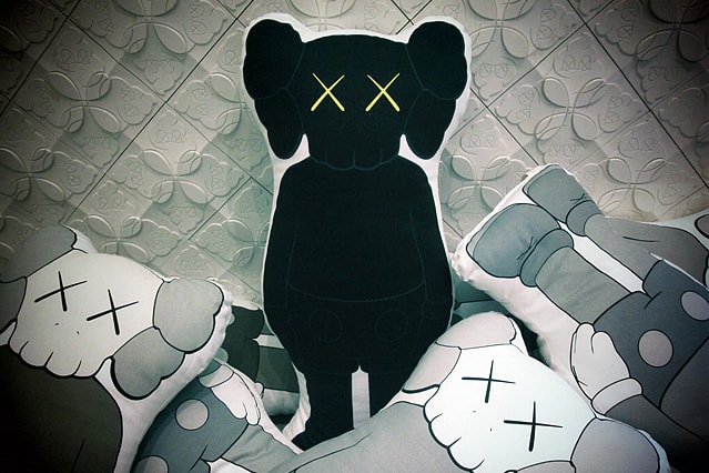 OriginalFake 2012 KAWS Companion Cushion Black