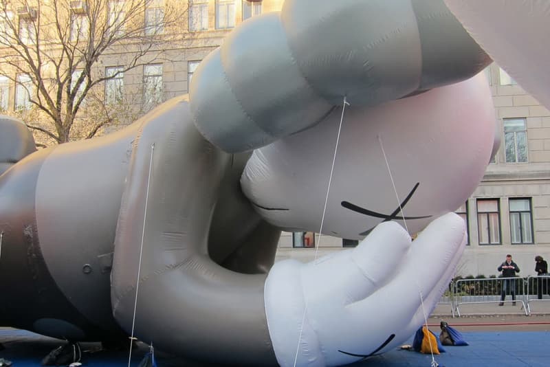 Setting Up the KAWS Companion Balloon for Macy's Thanksgiving Parade