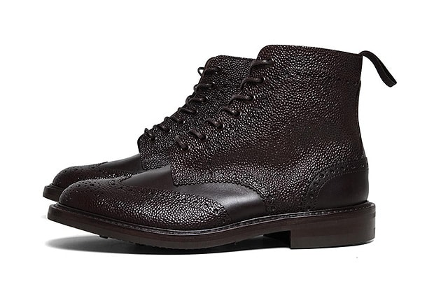 SOPHNET. x Trickers 2012 Fall/Winter Pebbled Wingtip Boot