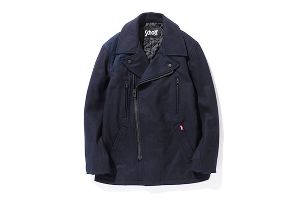 Stussy x Schott Military Pea Coat