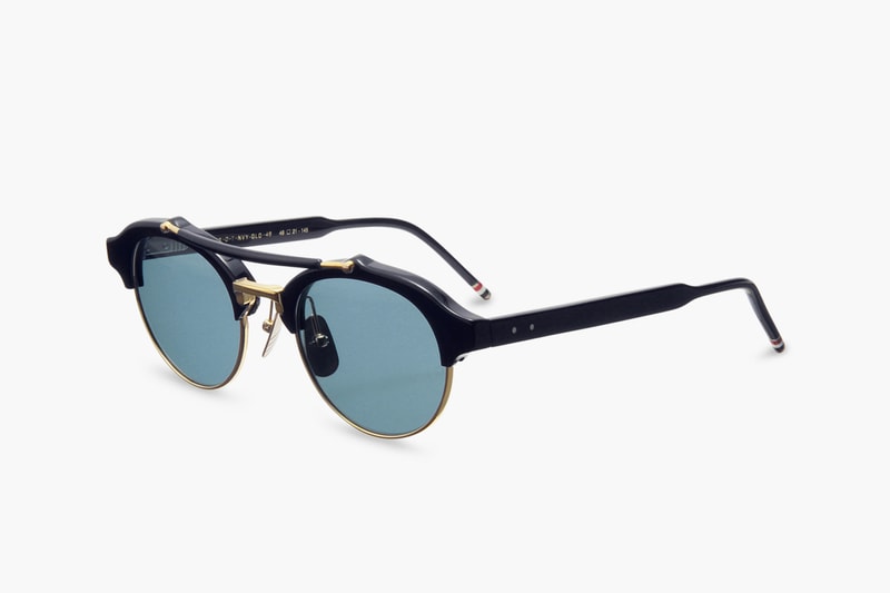 Thom Browne Round Gold Frame Sunglasses