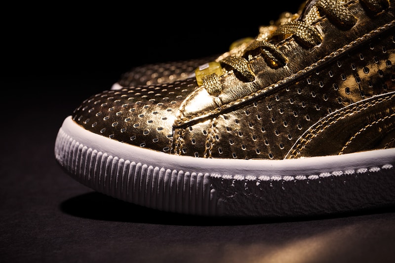 UNDFTD x PUMA Clyde "Gametime" 24k Metallic Gold - A Closer Look