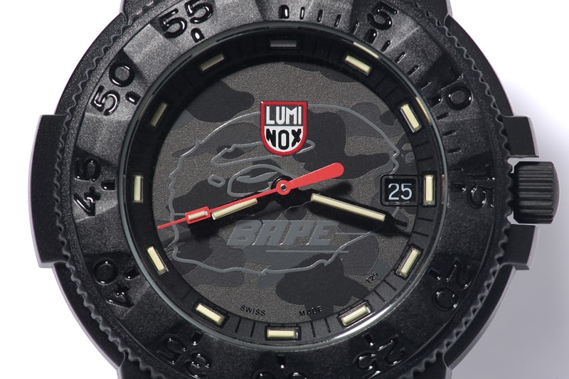 A Bathing Ape x Luminox Navy SEAL Blackout 3001MIL Watch
