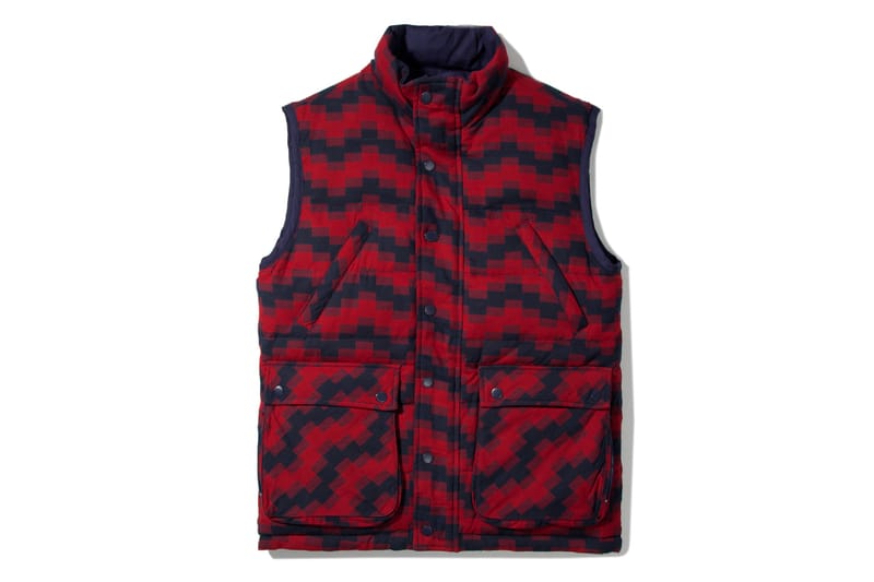 Billionaire Boys Club Navy & Red Plaid Reversible Utility Vest