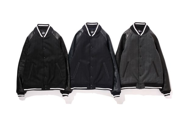 fragment design x Stussy Varsity Jacket