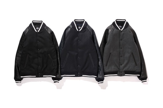 fragment design x Stussy Varsity Jacket