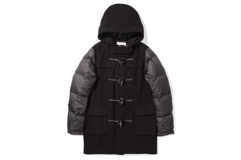 Drake Black Wool Hooded Duffle Coat | The Jacket Maker