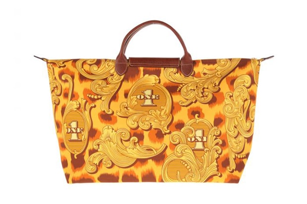 Jeremy Scott x Longchamp Pliage "Leopard Flourish" Bag