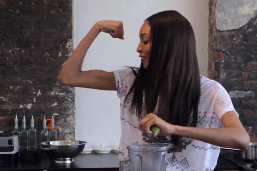 Jourdan Dunn Sizzles in the Kitchen