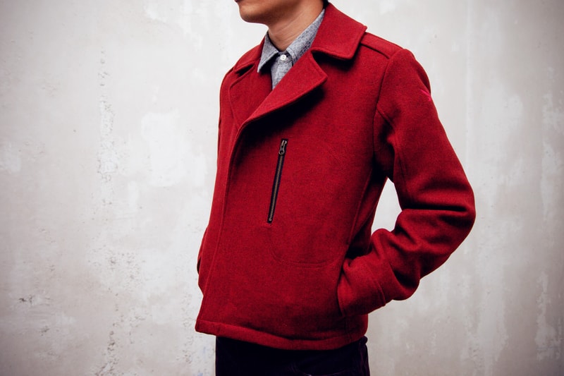 Karmaloop Plus x Spiewak Red Heather Hancock Aviator Jacket