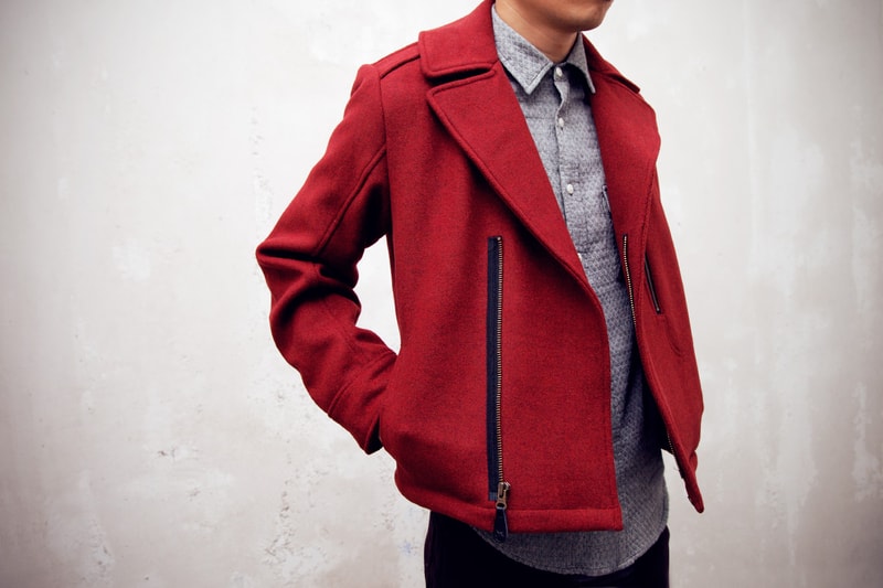 Karmaloop Plus x Spiewak Red Heather Hancock Aviator Jacket