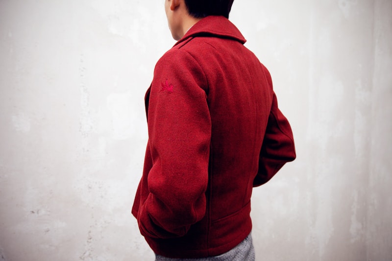 Karmaloop Plus x Spiewak Red Heather Hancock Aviator Jacket
