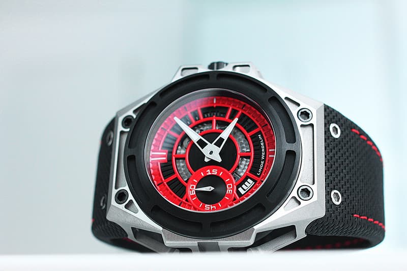 Linde Werdelin SpidoLite II Titanium Blue and Red