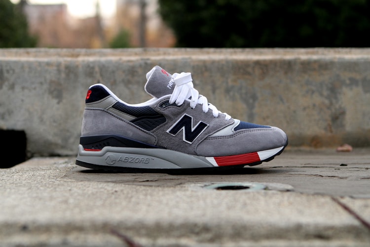 New Balance 998 Grey/Navy/Red