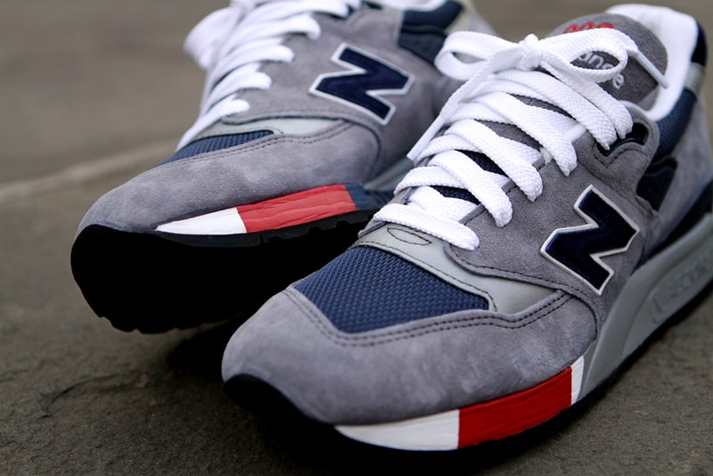 New Balance 998 Grey/Navy/Red