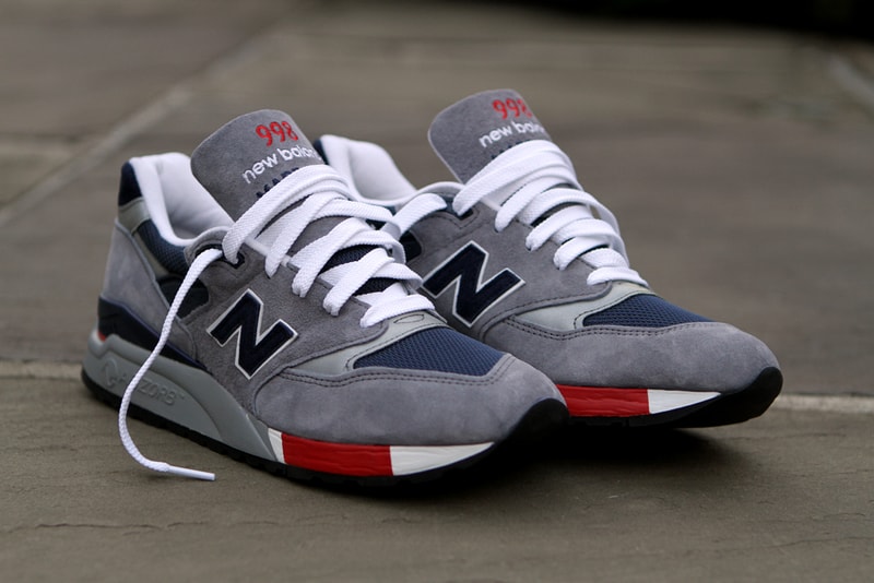 New Balance 998 Grey/Navy/Red