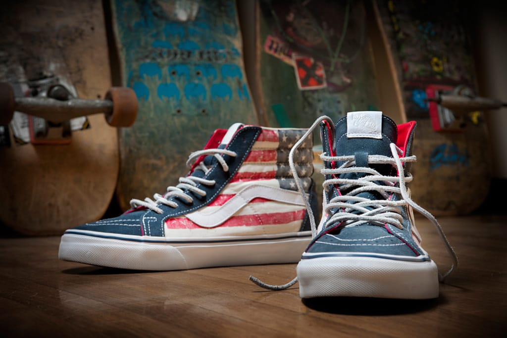 american flag vans shoes