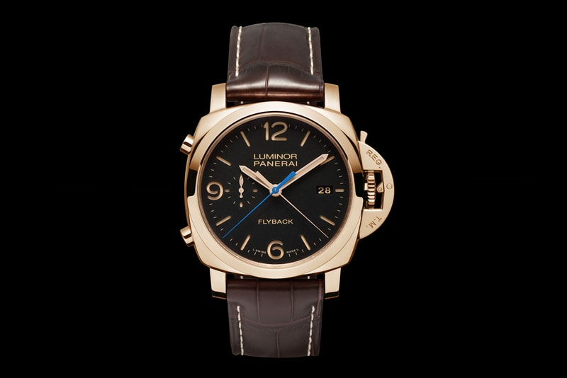2013 Panerai PAM 525 Luminor Flyback Chrono Oro Rosso 