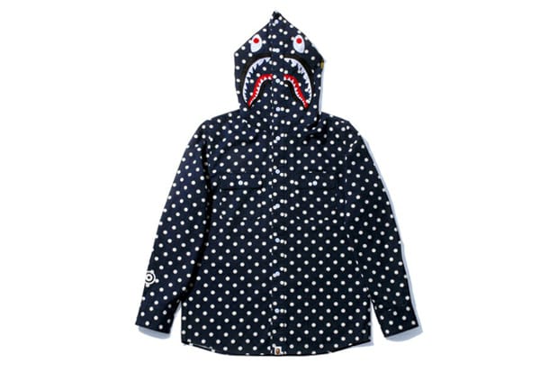 A Bathing Ape Shark Dot Shirt Hoodie