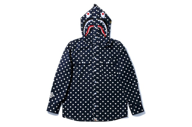 A Bathing Ape Shark Dot Shirt Hoodie