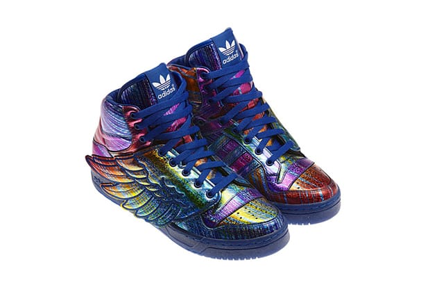 adidas jeremy scott wings rainbow hologram