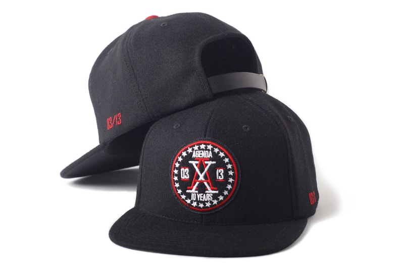 Agenda 10th Anniversary Caps with SSUR, HUF and Staple Design