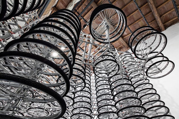 Ai WeiWei's "Stacked" Installation Features 760 Bikes