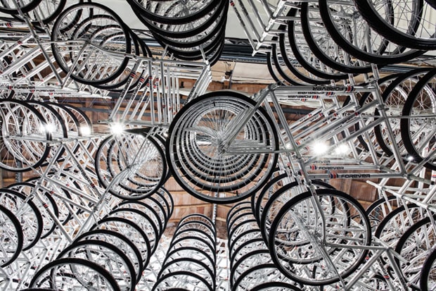 Ai WeiWei's "Stacked" Installation Features 760 Bikes